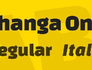 Changa One Family font