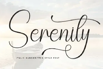 Serenity Script Typeface font