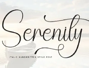 Serenity Script Typeface font