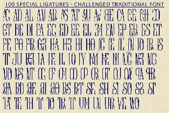 CHALLENGED TRADITIONAL DEMO font