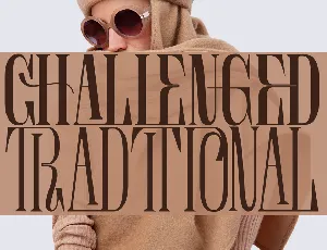 CHALLENGED TRADITIONAL DEMO font