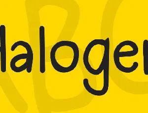 Halogen font