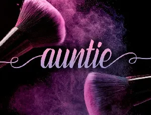 Auntie Script font