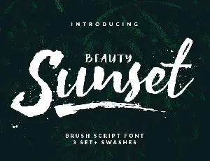 Beauty Sunset font