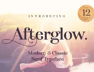 Afterglow Typeface Free font