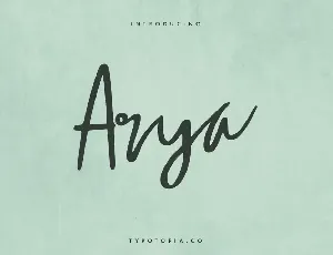 Arya font