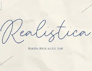 Realistica font