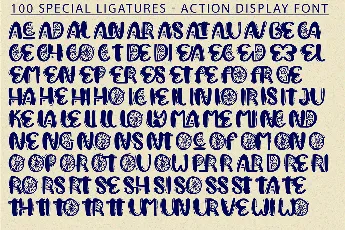 Action Display Demo font