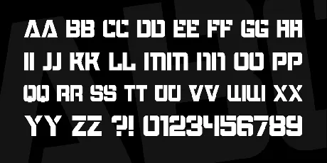 Bombardment font