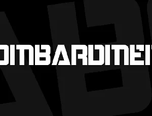 Bombardment font