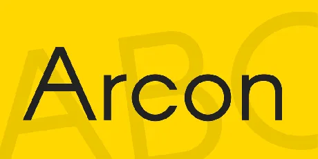 Arcon font