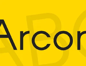 Arcon font