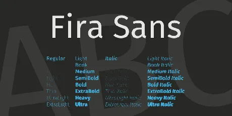 Fira Sans font