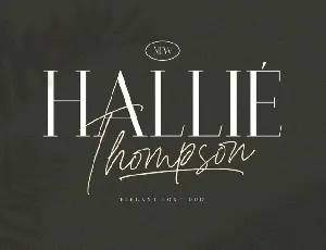 Hallie Thompson font