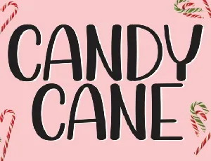 Candy Cane Display font