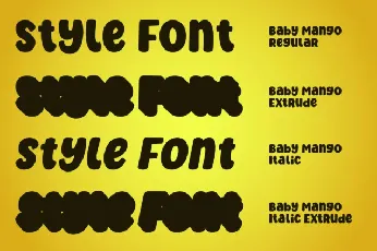 Baby Mango font