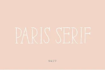 Paris Serif Family font