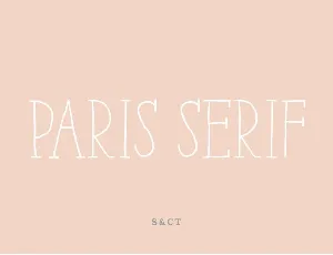 Paris Serif Family font