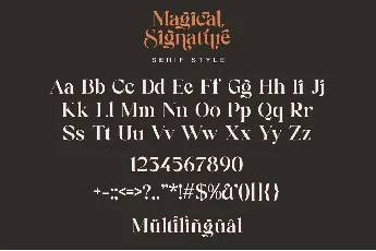 Magical Signature font