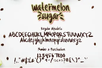 Watermelon Sugar font