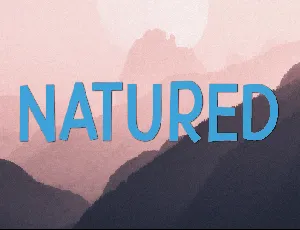 Natured font