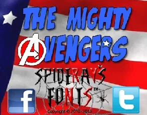 The Mighty Avengers font