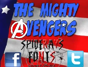 The Mighty Avengers font