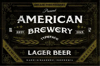 American Brewery Rough font