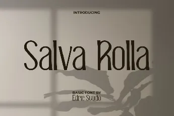 SalvaRollaDemo font