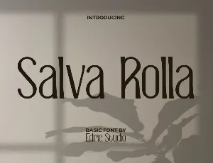 SalvaRollaDemo font