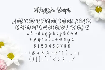 Blantick Script font