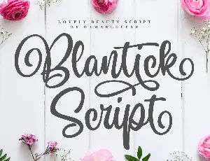 Blantick Script font