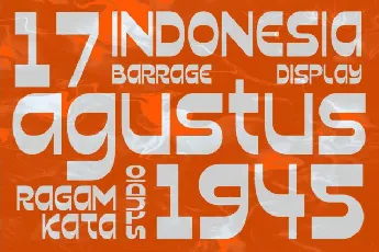 Barrage font