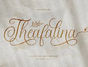 Theafalina font