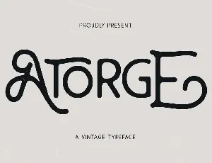 Atorge font