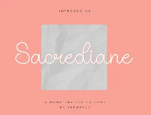 Sacrediane font