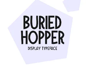 Buried Hopper font