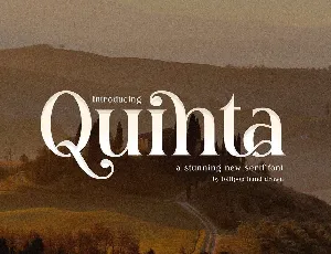 Quinta font