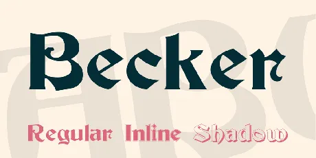 Becker font