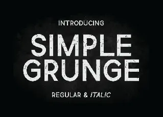 Simple Grunge font