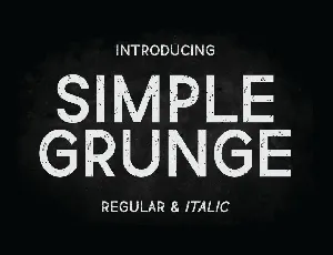 Simple Grunge font