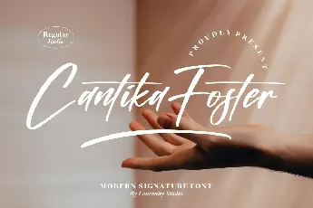 Cantika Foster â€“ Modern Signature font