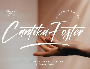 Cantika Foster â€“ Modern Signature font