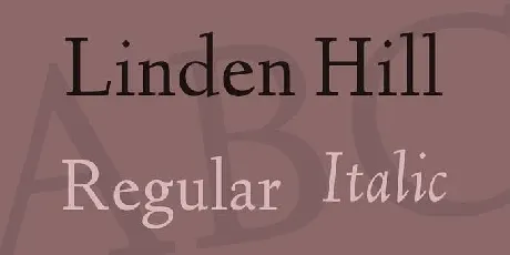 Linden Hill font