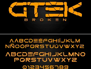 Gtek Technology font