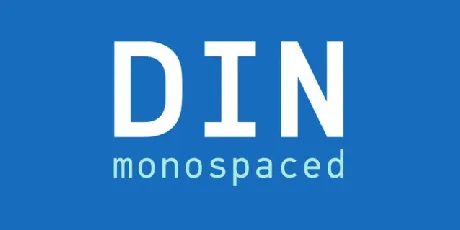 PF Din Mono Family font