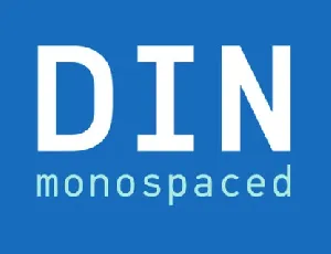 PF Din Mono Family font