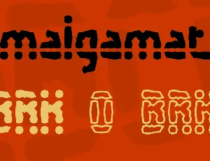 Amalgamate font