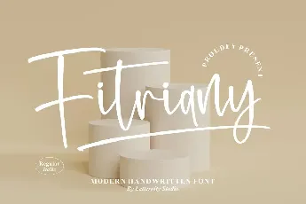 Fitriany â€“ Modern Handwritten font