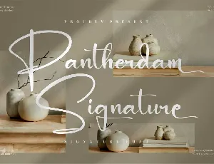 Pantherdam Signature font